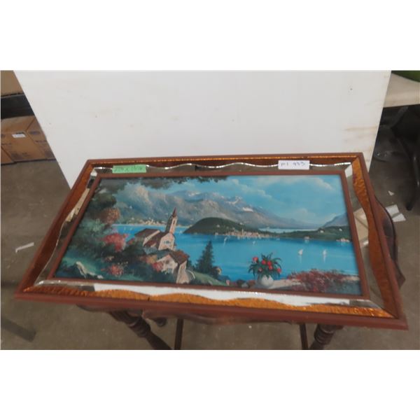 MCM Picture w/Fancy Frame, 27" x 13"