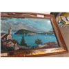 Image 4 : MCM Picture w/Fancy Frame, 27" x 13"