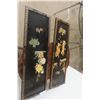 Image 1 : 2 Chinese Black Lacquer & Inlay Mother-of-Pearl, 12" x 36" each