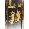 Image 4 : 2 Chinese Black Lacquer & Inlay Mother-of-Pearl, 12" x 36" each