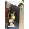 Image 6 : 2 Chinese Black Lacquer & Inlay Mother-of-Pearl, 12" x 36" each