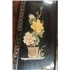 Image 7 : 2 Chinese Black Lacquer & Inlay Mother-of-Pearl, 12" x 36" each