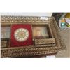 Image 3 : Fancy Brass-Framed Religious Picture / Clock