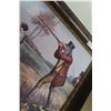Image 2 : Foxhunt Picture in Antique Frame, 29" x 33"