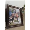 Image 1 : Foxhunt Picture in Antique Frame, 29" x 33"