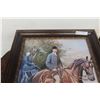 Image 2 : Foxhunt Picture in Antique Frame, 29" x 33"