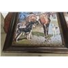 Image 4 : Foxhunt Picture in Antique Frame, 29" x 33"