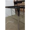 Image 3 : Modern Glass-Top Chrome-Legged Funky Table