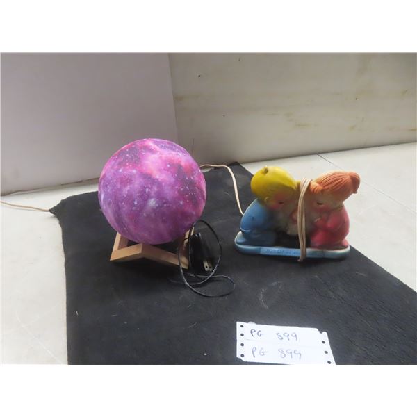 Two Working Unique Novelty Table Lamps