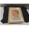 Image 1 : Framed Pastel(?) Portrait, 16½" x 13½", 1960s