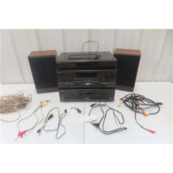 Technics Stereo Tuner Amplifier; Disc Changer + Speakers