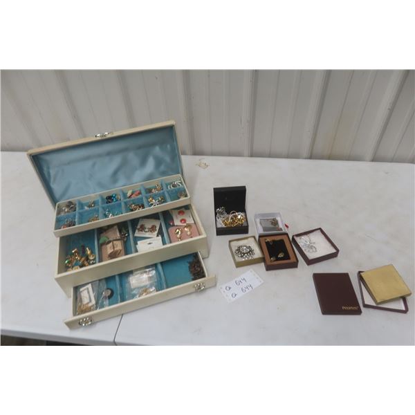 Jewelry Collection: Broach, Necklace, Earrings; Costume Fashion