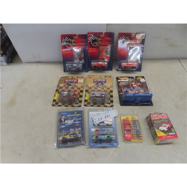 10 Die-Cast Cars, Sealed: Winners Circle, Hot Wheels Pro Racing, Timber Wolf and More