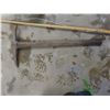 Image 10 : Hand Tools Lot: Shovels, Rakes, Push Broom, Hoe, Sledge Hammer, Pick Axe – all in a Bin