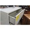 Image 3 : Lateral 4 Drawer Metal Filing Cabinet, 51" x 37" x 18"