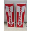 Image 3 : Sign, Aluminum French "Extincteur" w/Arrow, 4" x 12"