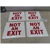 Image 1 : Sign, Adhesive "Not an Exit", 10" x 9"