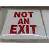 Image 2 : Sign, Adhesive "Not an Exit", 10" x 9"