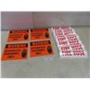 Image 1 : Sign, Rigid Plastic Warning – Authorized Personnel Only, 8" x 10", and Adhesive Fire Hose, 4" x 12"