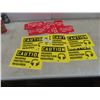 Image 1 : Sign, Adhesive Caution Ear Protection Required, 7" x 10" and Fire Alarm Pull Station Inside, 4" x 4"