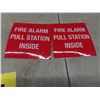 Image 2 : Sign, Adhesive Caution Ear Protection Required, 7" x 10" and Fire Alarm Pull Station Inside, 4" x 4"