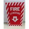 Image 2 : Sign, Rigid Plastic Fire Extinguisher, 8" x 12"