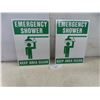 Image 1 : Sign, Plastic Emergency Shower – Keep Area Clean w/Symbol, 10" x 14"