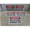 Image 1 : Sign, Aluminum Danger – Gas Cylinder Storage Area
