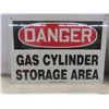 Image 3 : Sign, Aluminum Danger – Gas Cylinder Storage Area