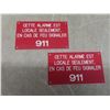Image 2 : Lamacoid 911 French - Qty 25; Sign, Adhesive Fire Ext Inside, 18"x2" - Qty 26