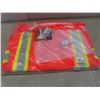 Image 1 : Rain Jacket, Polyurethane/Cotton Hi-Viz Orange, FR/Arc Rated, 3XL - Qty 1