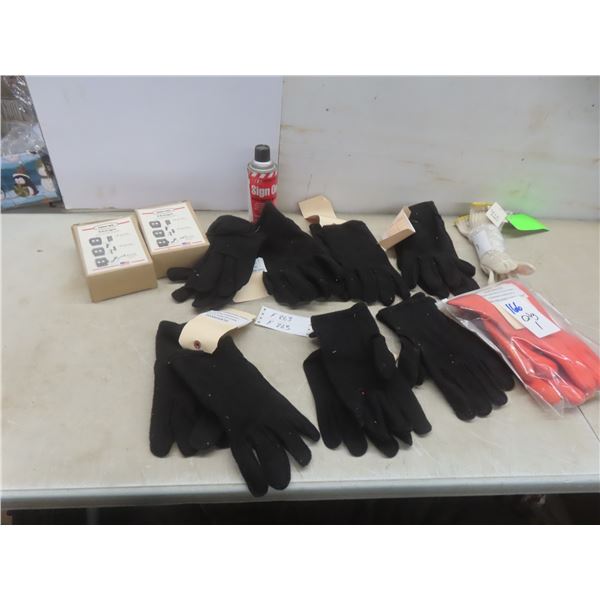 Whizard Cut-Resistant Gloves 3 Pr; Glove Liners 7 Pr; PVC Gloves; Adhesive; Chargers; Light