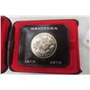 Image 1 : 1970 Manitoba Centennial Canada Silver Dollar Coin in Case