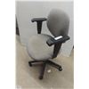Image 2 : Adjustable Office Chair with Gray Upholstery