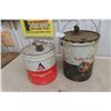 Image 1 : Two Vintage Metal Oil and Fluid Cans: Allis-Chalmers & B/A