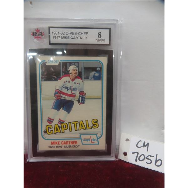 Graded Mike Gartner 1981-82 Washington Capitals Card