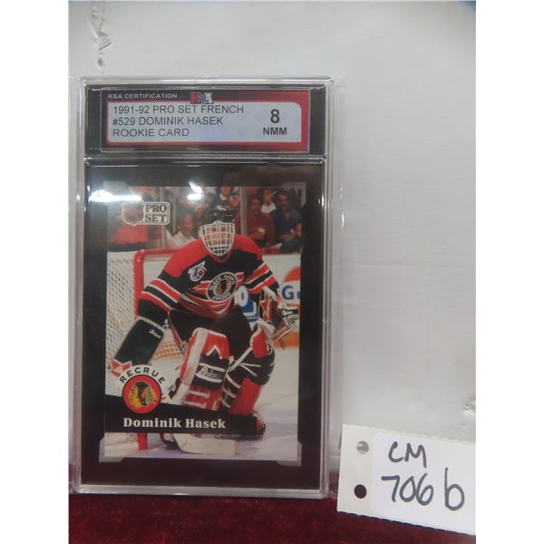 Graded Dominik Hasek French Rookie Card