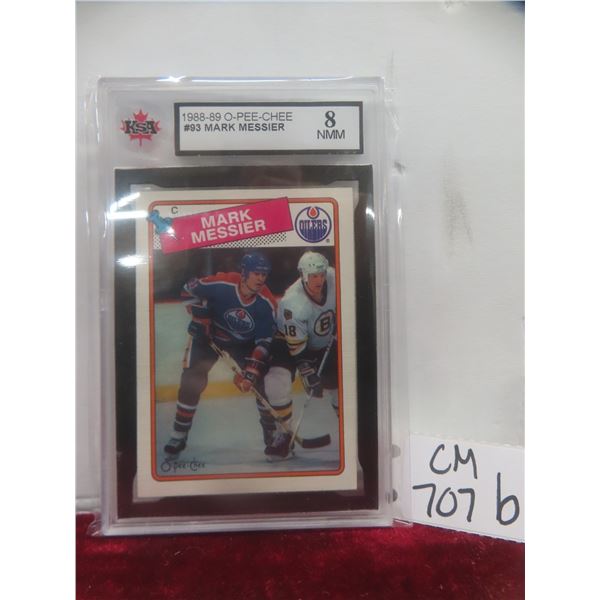 Graded Mark Messier Edmonton Oilers Card