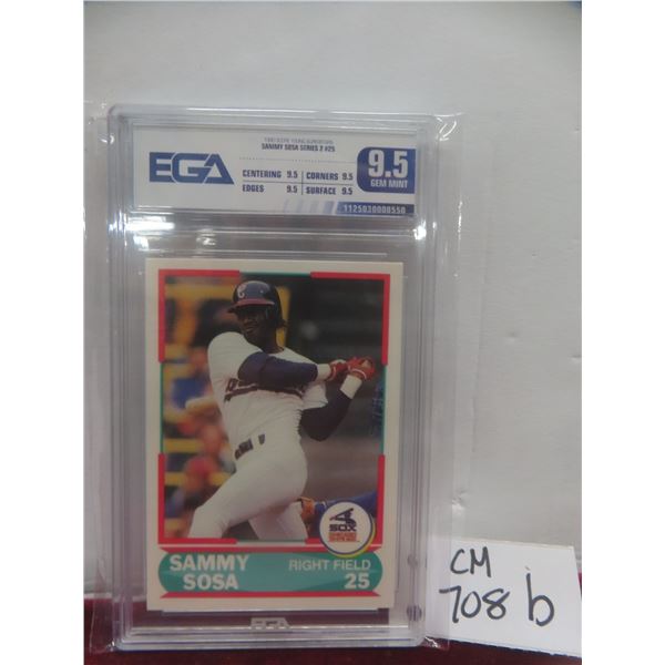 Graded Sammy Sosa Rookie Young Superstars Card