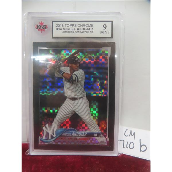 Graded Miguel Andujar Rookie Refractor Card