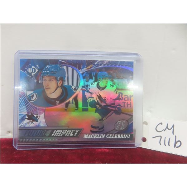 Machim Celebrini Rookie Future Impact Card