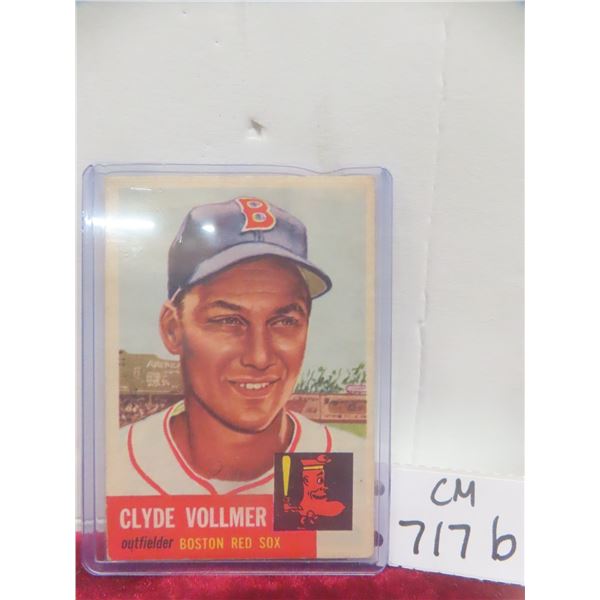 1953 Topps Clyde Vollmer Boston Red Sox Card