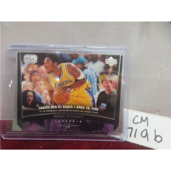 Kobe Bryant LA Lakers Basketball Card