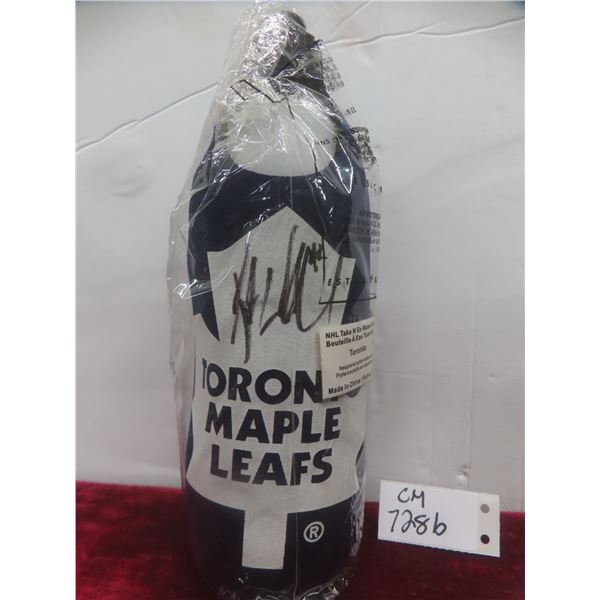 Signed Kyle Wellwood Toronto Maple Leafs Water Bottle