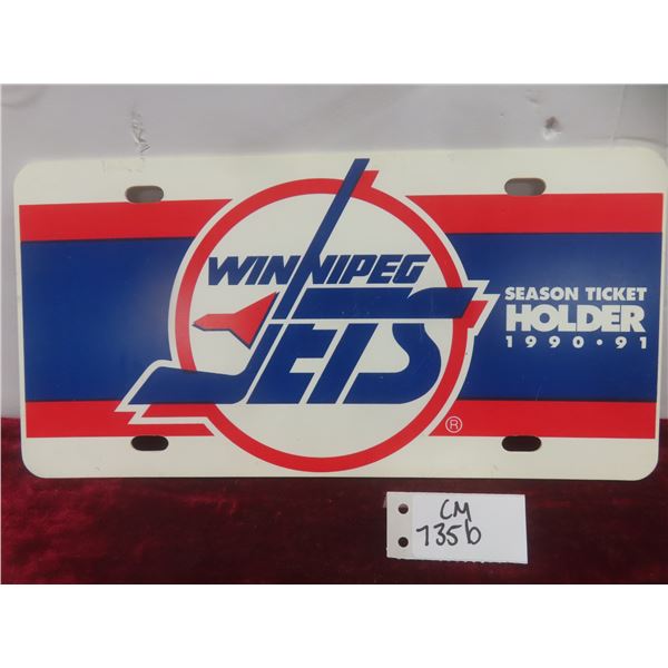 Vintage WPG Jets Licence Plate