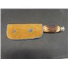 Image 6 : Vintage Rukosolingen Hoof Handled Hunting Knife - Unusual Hilt - 5" Blade - Original Sheath - Plus
