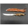 Image 8 : Vintage Rukosolingen Hoof Handled Hunting Knife - Unusual Hilt - 5" Blade - Original Sheath - Plus