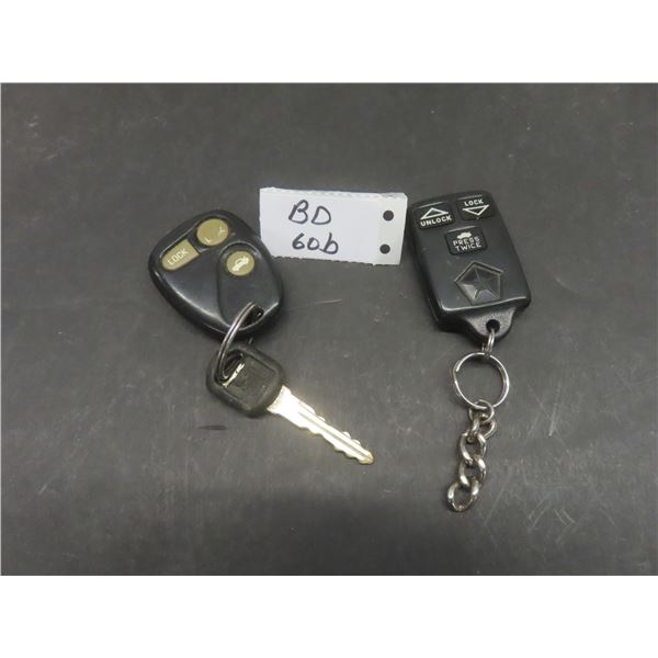 Dodge Chrysler Keyless Entry Remote GQ43VT5T, 04688S27 and GM Keyless Remote Entry Key Fob