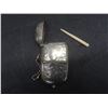 Image 2 : Antique Match Safe and Coin Holder with Bone Toothpick and Stick Lighter - Unusual