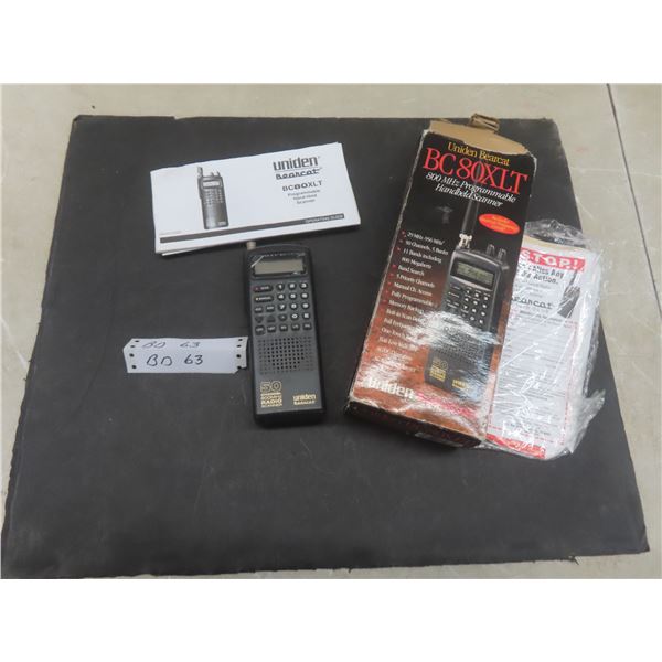 Uniden Bearcat BC80XLT Handheld Radio Scanner in Box - Works